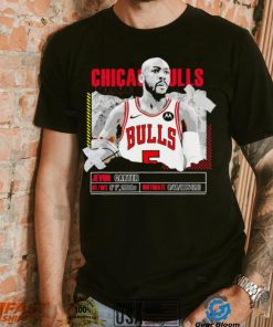 Jevon Carter number 5 Chicago Bulls basketball player pose paper gift shirt