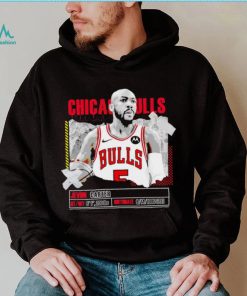 Jevon Carter number 5 Chicago Bulls basketball player pose paper gift shirt