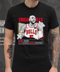 Jevon Carter number 5 Chicago Bulls basketball player pose paper gift shirt