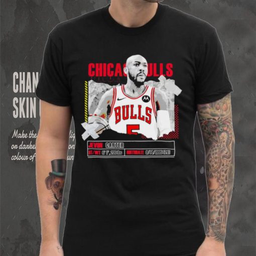 Jevon Carter number 5 Chicago Bulls basketball player pose paper gift shirt