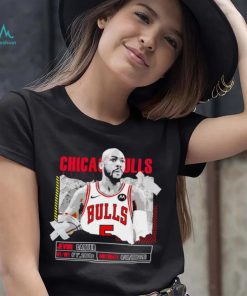 Jevon Carter number 5 Chicago Bulls basketball player pose paper gift shirt