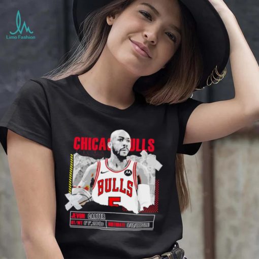 Jevon Carter number 5 Chicago Bulls basketball player pose paper gift shirt