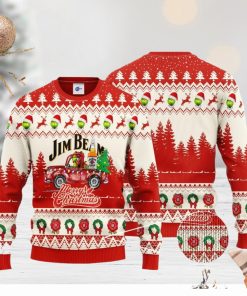 Jim Beam Grinch Merry Christmas 3D Ugly Christmas Sweater Unisex Sweater Christmas Gift