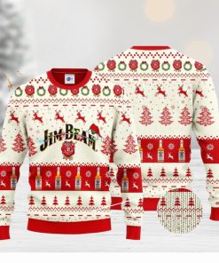 Jim Beam Santa Hat Christmas 3D Ugly Christmas Sweater Unisex Sweater Christmas Gift