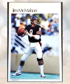 Jim Mcmahon Chicago Bears Vintage Original Poster