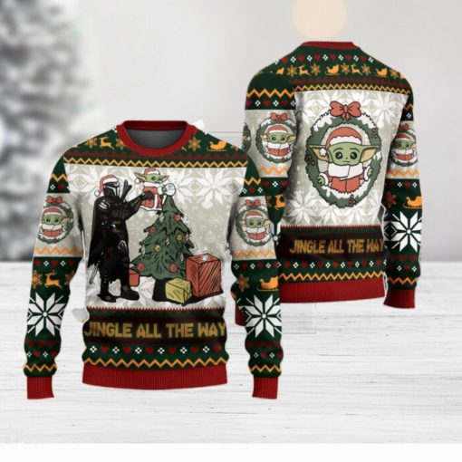 Jingle All The Way Mandalorian Star Wars Ugly Christmas Sweater