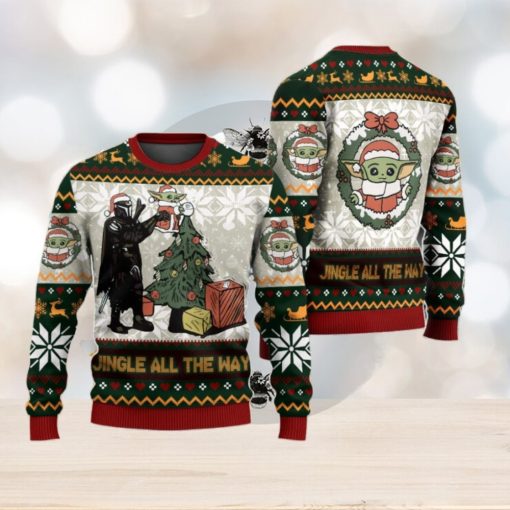 Jingle All The Way Mandalorian Star Wars Ugly Christmas Sweater