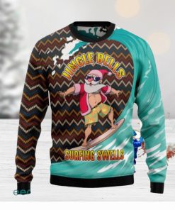 Jingle Bells Surfing Swells Ugly Christmas Sweaters Gift For Men Women