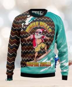 Jingle Bells Surfing Swells Ugly Christmas Sweaters Gift For Men Women