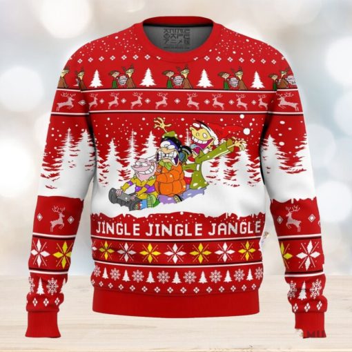 Jingle Jingle Jangle Ed Edd n Eddy Ugly Christmas Sweater Holiday Gift Christmas Sweater