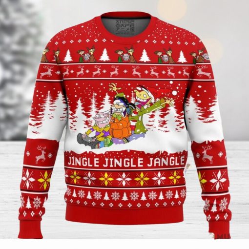 Jingle Jingle Jangle Ed Edd n Eddy Ugly Christmas Sweater Holiday Gift Christmas Sweater