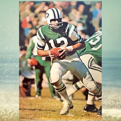 Joe Namath New York Jets Sports Illustrated Vintage Original Poster