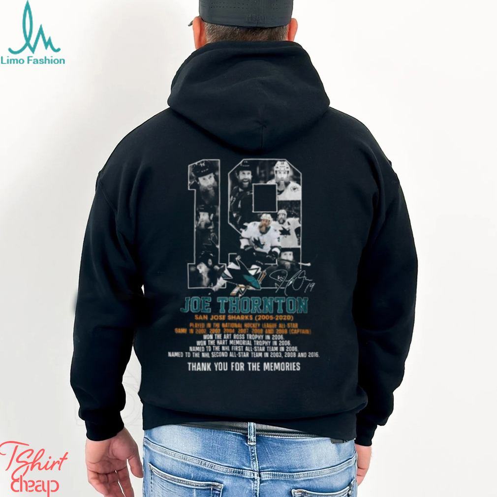 Joe Thornton San Jose Sharks 2005 – 2020 Thank You For The Memories T Shirt Joe Thornton San Jose Sharks 2005 – 2020 Thank You For The Memories T Shirt