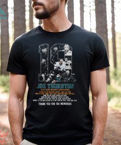 Joe Thornton San Jose Sharks 2005 – 2020 Thank You For The Memories T Shirt