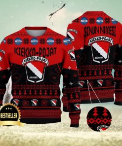 Joensuun Kiekko Pojat Ugly Christmas Sweater Logo Custom Name Gift Fans