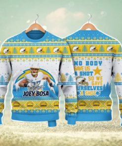 Joey Bosa Los Angeles Chargers We Gave Ourselves A Shot NFL Christmas Ugly Sweater