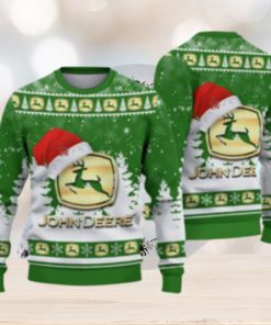 John Deere Ugly Christmas Sweater 3D Printed For Fans Gift For Christmas Funny