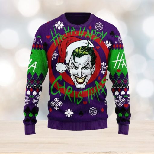 Joker Ha Ha Ha Green Ugly Christmas Sweater