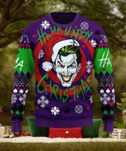 Joker Ha Ha Ha Green Ugly Christmas Sweater Limotees