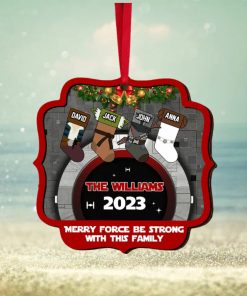 Jolliest Family In The Galaxy, Personalized Stocking Ornament, Christmas Gift For Family