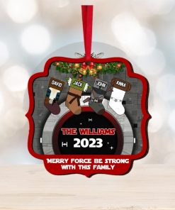 Jolliest Family In The Galaxy, Personalized Stocking Ornament, Christmas Gift For Family