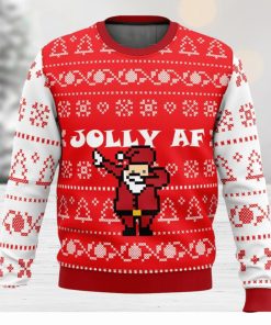 Jolly AF Ugly Christmas Sweater 3D All Over Printed Christmas Sweater