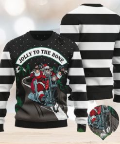 Jolly To The Bone Ugly Sweater Funny Gift For Men And Women Family Holidays