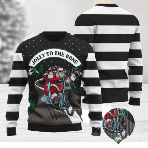 Jolly To The Bone Ugly Sweater Funny Gift For Men And Women Family Holidays