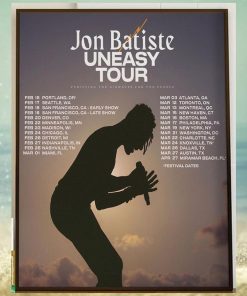 Jon Batiste The Uneasy Tour 2024 Home Decor Poster Canvas