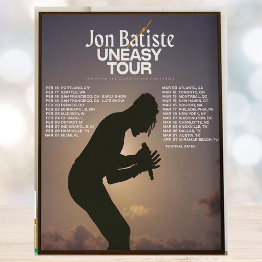 Jon Batiste The Uneasy Tour 2024 Home Decor Poster Canvas