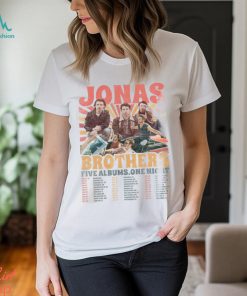 Jonas Brother Shirt Vintage Brothers Five Albums One Night Tour Tee T Shirt Classic