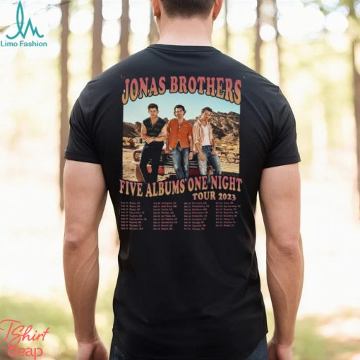 Jonas Brothers Shirt Tour Concert 2023 Retro T Shirt Unisex