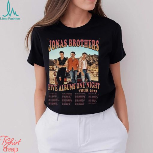 Jonas Brothers Shirt Tour Concert 2023 Retro T Shirt Unisex