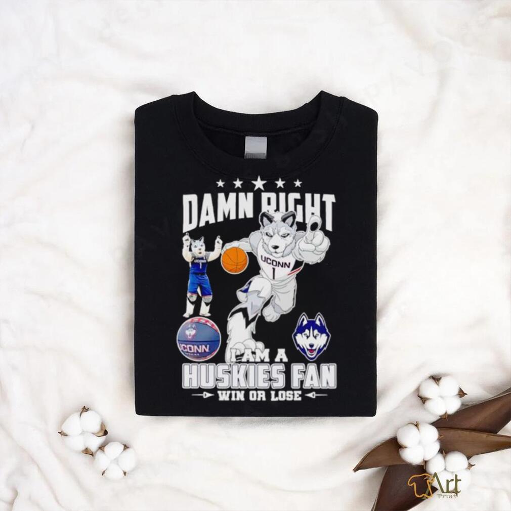 Jonathan the Husky damn right I am a Huskies fan win or lose shirt Jonathan the Husky damn right I am a Huskies fan win or lose shirt