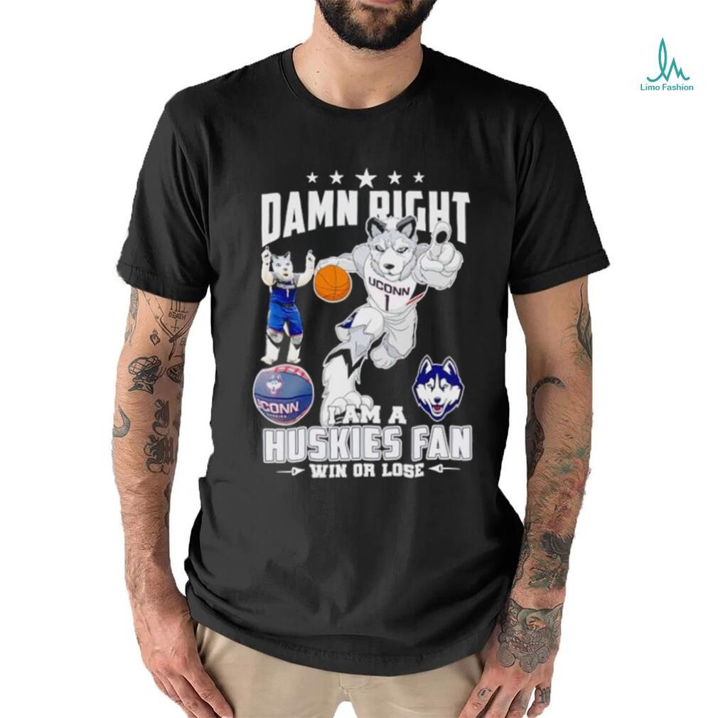 Jonathan the Husky damn right I am a Huskies fan win or lose shirt Jonathan the Husky damn right I am a Huskies fan win or lose shirt