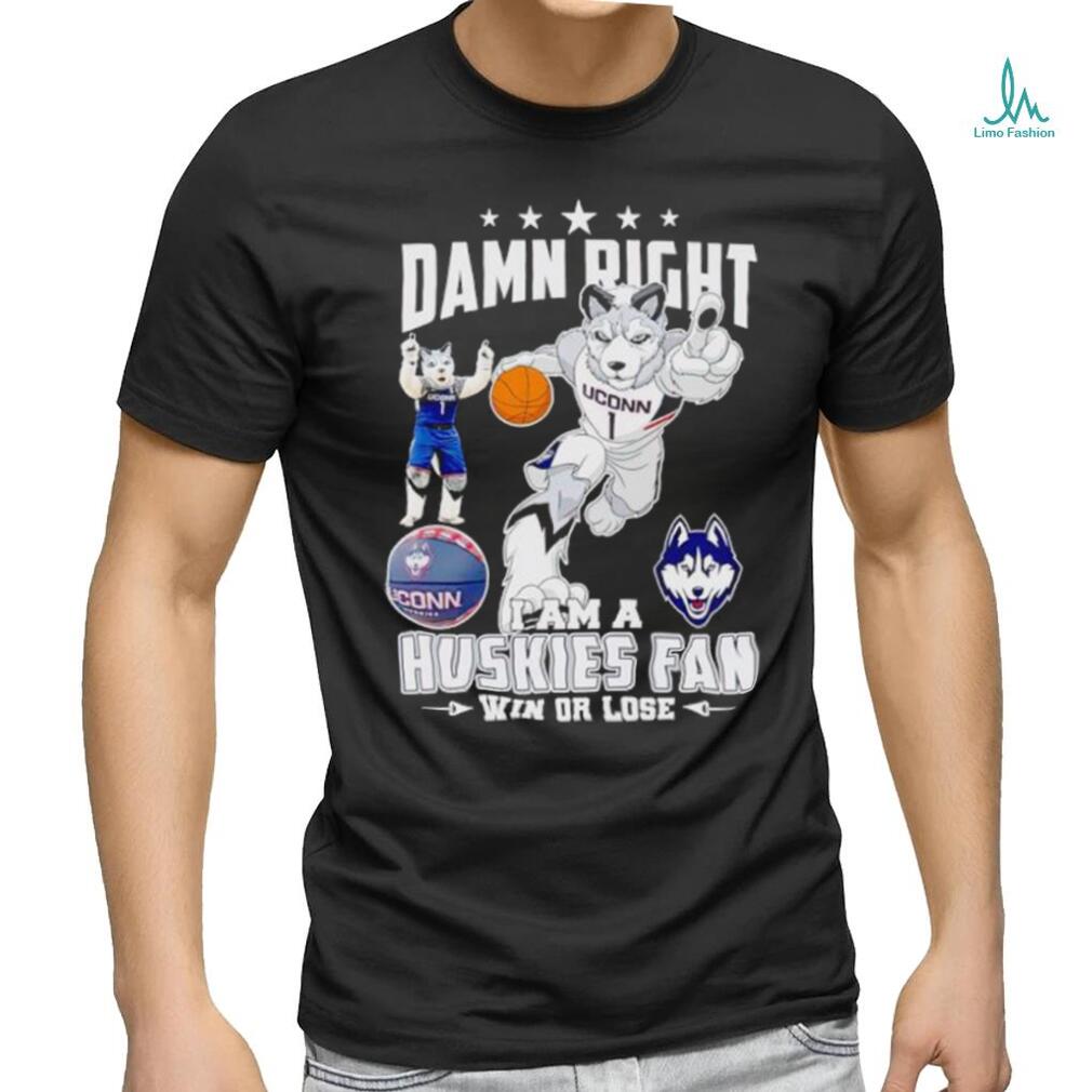Jonathan the Husky damn right I am a Huskies fan win or lose shirt Jonathan the Husky damn right I am a Huskies fan win or lose shirt