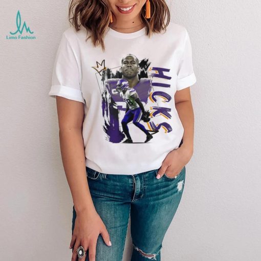 Jordan Hicks number 58 Minnesota Vikings football player pose gift shirt