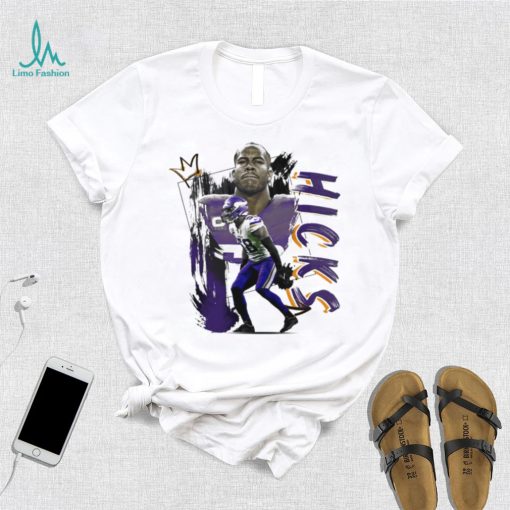 Jordan Hicks number 58 Minnesota Vikings football player pose gift shirt