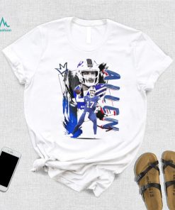 Josh Allen number 17 Buffalo Bills football player pose poster shirt