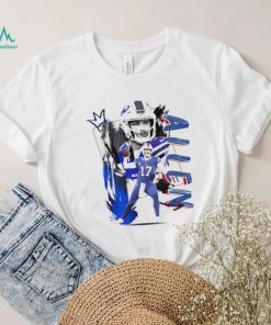 Josh Allen number 17 Buffalo Bills football player pose poster shirt