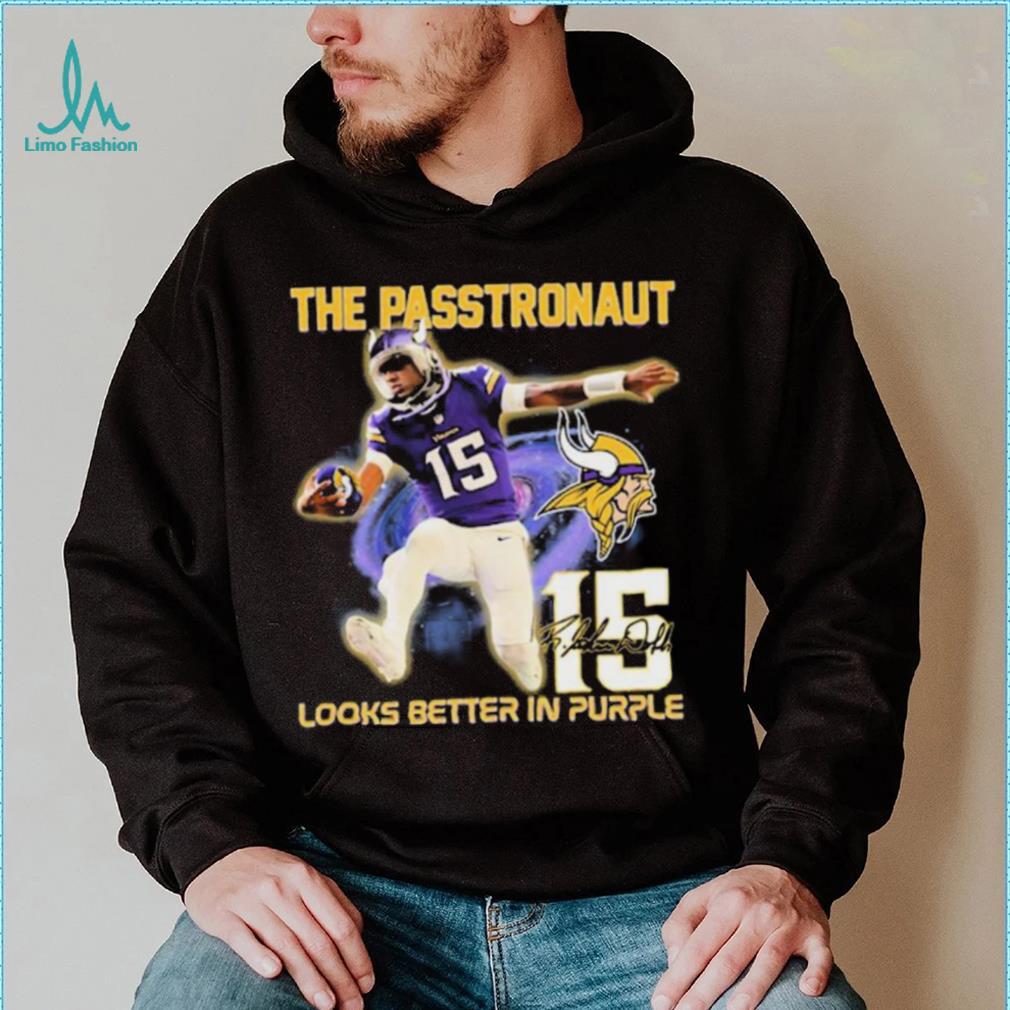 Josh Dobbs The Passtronaut Looks Better In Purple Signature Shirt Josh Dobbs The Passtronaut Looks Better In Purple Signature Shirt