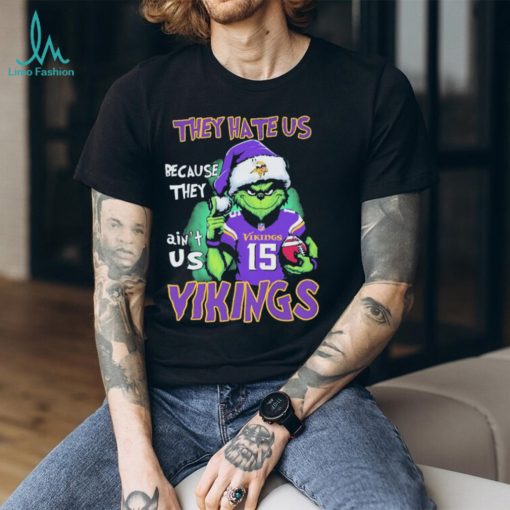 Joshua Dobbs Grinch They Hate Us Because Ain’t Us Minnesota Vikings Christmas Shirt