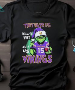 Joshua Dobbs Grinch They Hate Us Because Ain’t Us Minnesota Vikings Christmas Shirt