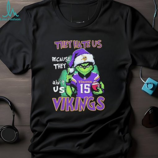 Joshua Dobbs Grinch They Hate Us Because Ain’t Us Minnesota Vikings Christmas Shirt