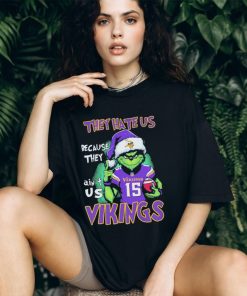 Joshua Dobbs Grinch They Hate Us Because Ain’t Us Minnesota Vikings Christmas Shirt