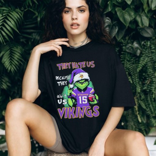 Joshua Dobbs Grinch They Hate Us Because Ain’t Us Minnesota Vikings Christmas Shirt