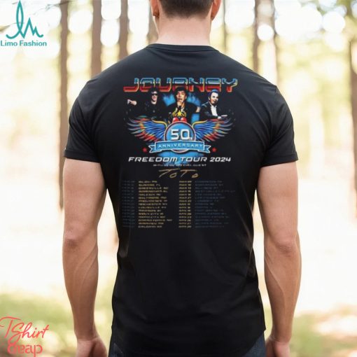 Journey Freedom Tour 2024 Shirt, Journey With Toto 2024 Concert Shirt