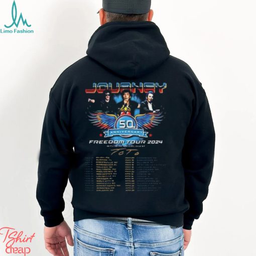 Journey Freedom Tour 2024 Shirt, Journey With Toto 2024 Concert Shirt