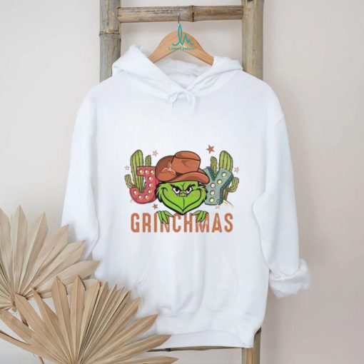 Joy Grinchmas Cowboy Christmas T shirt