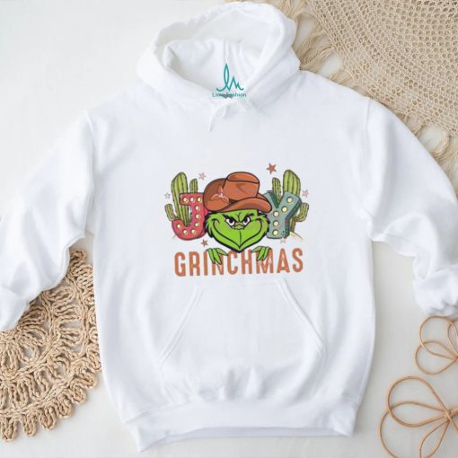 Joy Grinchmas Cowboy Christmas T shirt